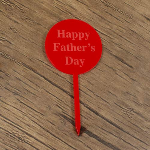 Father's Day Circle Cake Topper Product Gallery Image