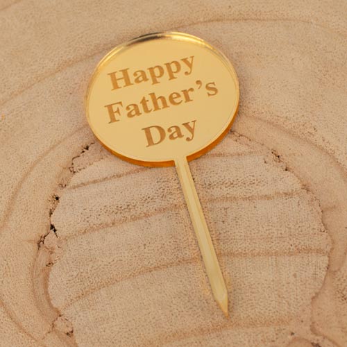 Father's Day Circle Cake Topper Product Gallery Image