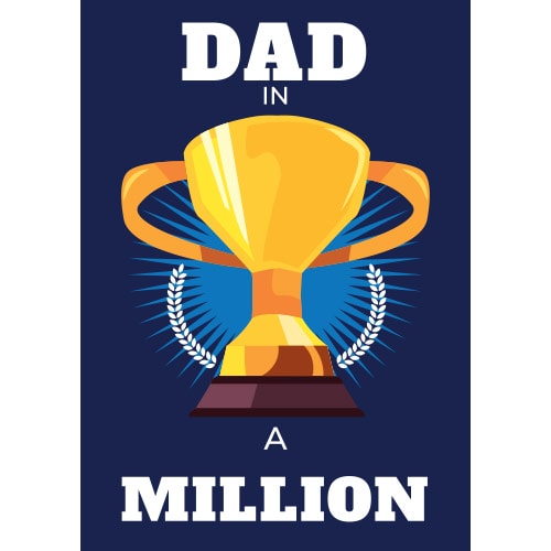 Father's Day Dad in a Million Design Poster PVC Party Sign Decoration Product Gallery Image