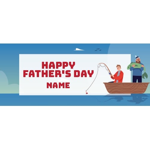 Father's Day Fishing Design PVC Personalised Party Sign Decoration Product Gallery Image