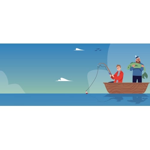 Fishing Design PVC Personalised Party Sign Decoration Product Gallery Image