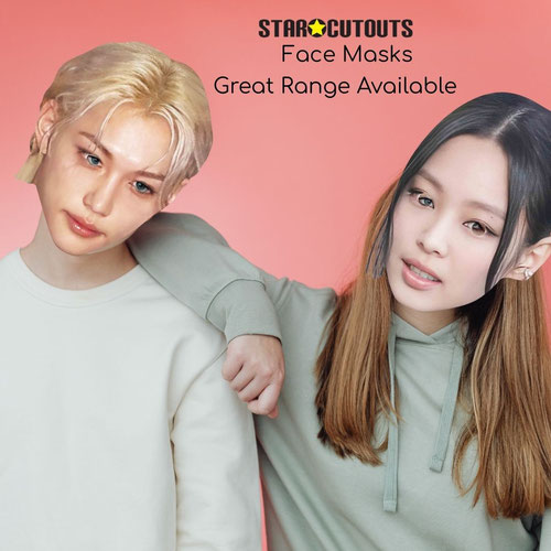 Felix Stray Kids K-Pop Cardboard Face Mask Product Gallery Image