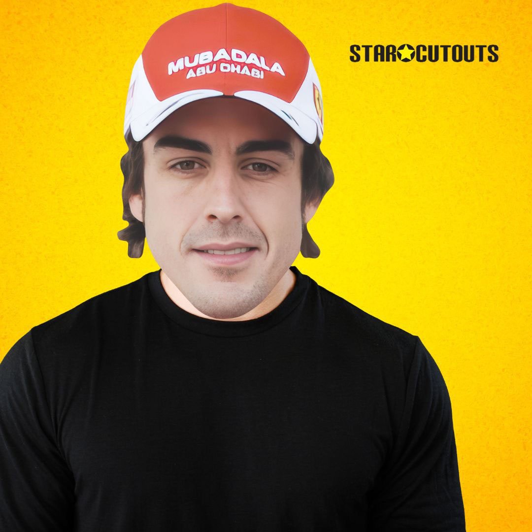 Fernando Alonso Cardboard Face Mask Product Gallery Image