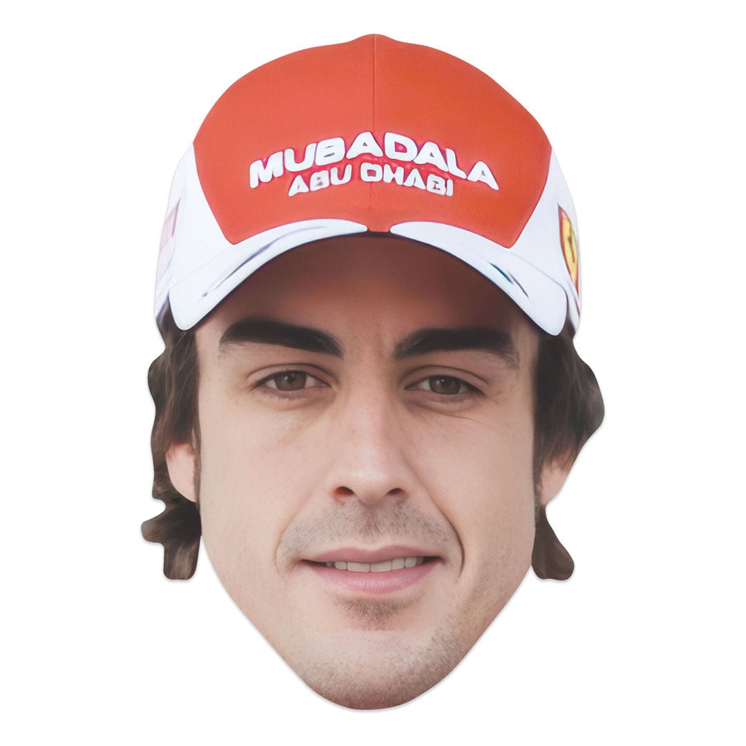 Fernando Alonso Cardboard Face Mask Product Gallery Image