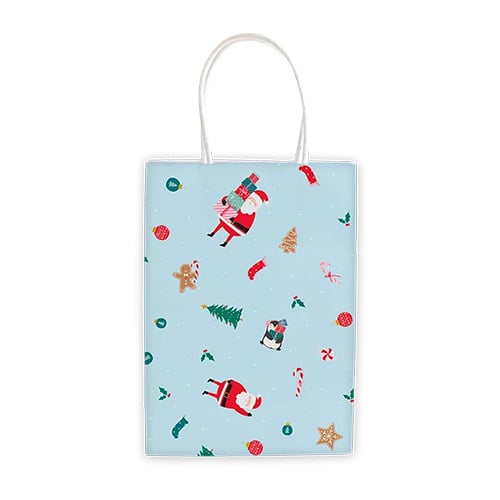 Festive Christmas Characters Printed Paper Treat Bags - Pack of 10 Product Gallery Image