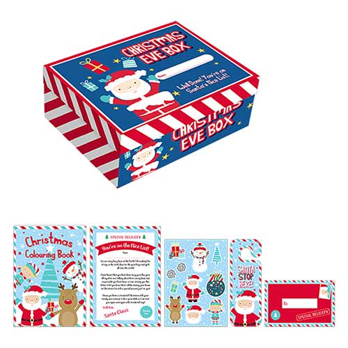 Festive Friends Candy Stripe Christmas Eve Activity Gift Box 26cm Product Gallery Image