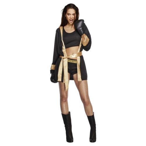 Fever Knockout Fancy Dress Costume Ladies Small - UK 8-10 Product Gallery Image