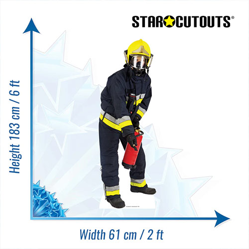 Fireman Lifesize Cardboard Cutout 183cm Product Gallery Image