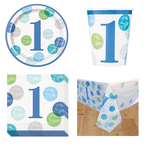 First Birthday Boy 8 Person Value Party Pack Product Image