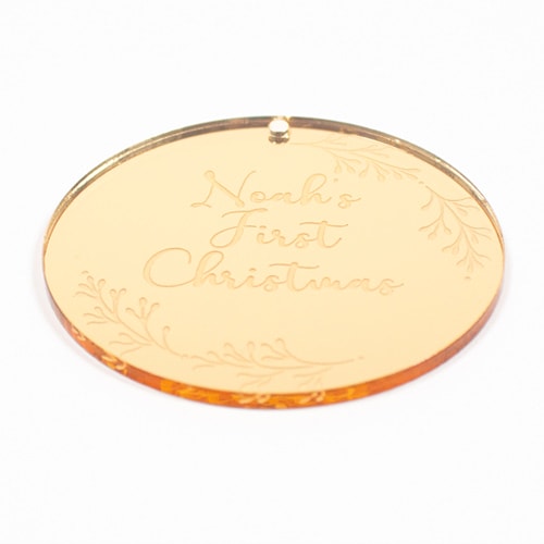 First Christmas Baby Bauble Decoration Product Gallery Image