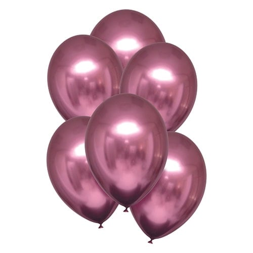 Flamingo Pink Satin Luxe Latex Balloons 28cm / 11 in - Pack of 6 Product Image