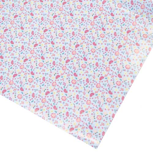 Floral Blue Gift Wrapping Paper Roll 3m Product Gallery Image