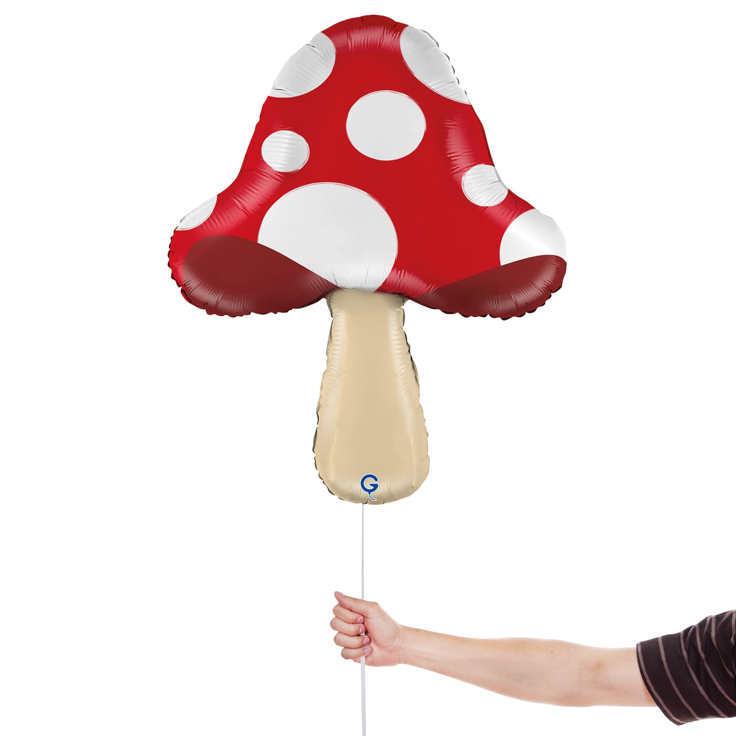 Fly Agaric Mushroom Shaped Foil Balloon 66cm / 26 in View 3