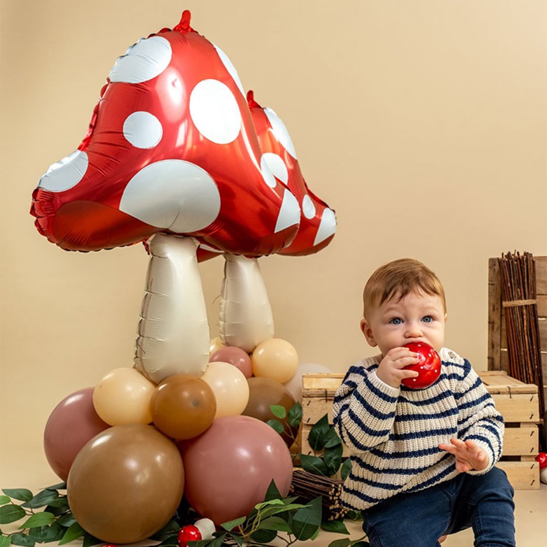 Fly Agaric Mushroom Shaped Foil Balloon 66cm / 26 in View 2