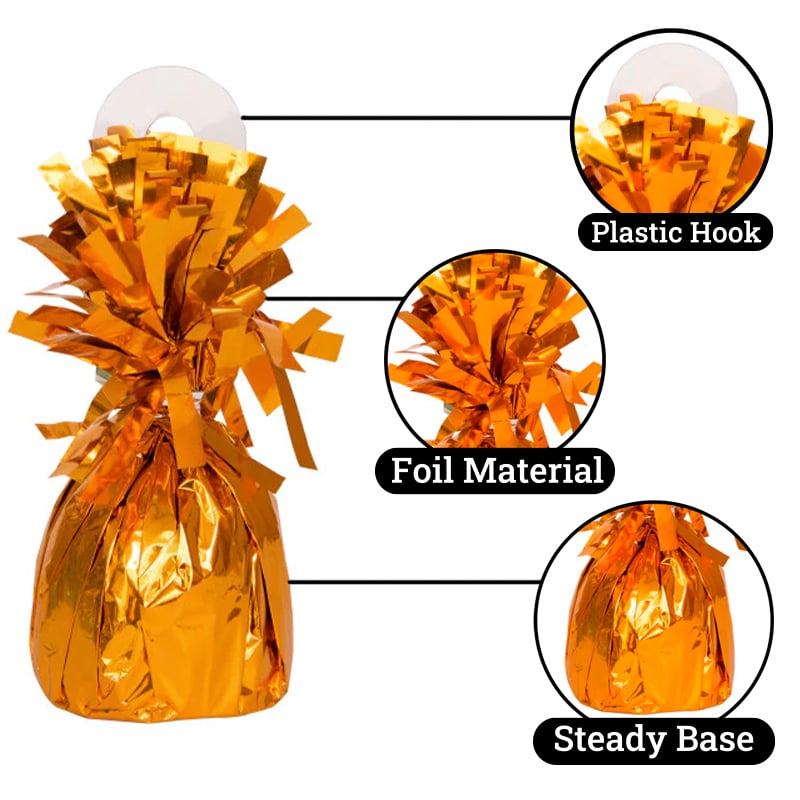 Black Foil Balloon Weight 175g Product Gallery Image