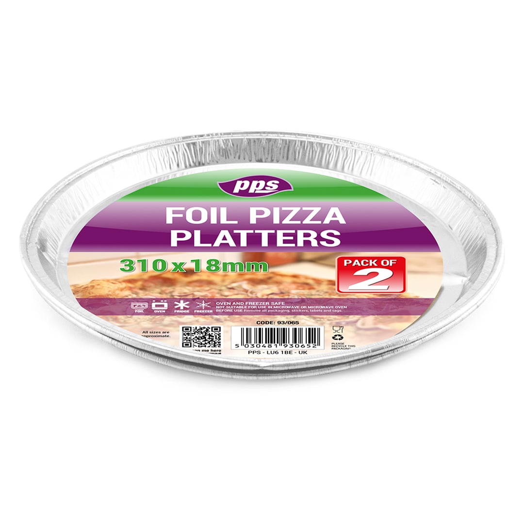 Foil Pizza Platter Serving Tray 31cm - Pack of 2