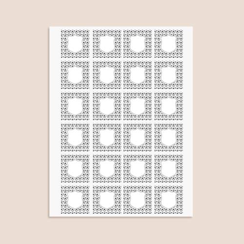 Football Design 40mm Square Sticker sheet of 24 Product Gallery Image