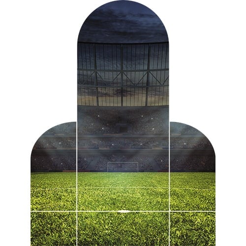 Football Field Design Arch and Two Sides Sailboard Backdrop Product Gallery Image