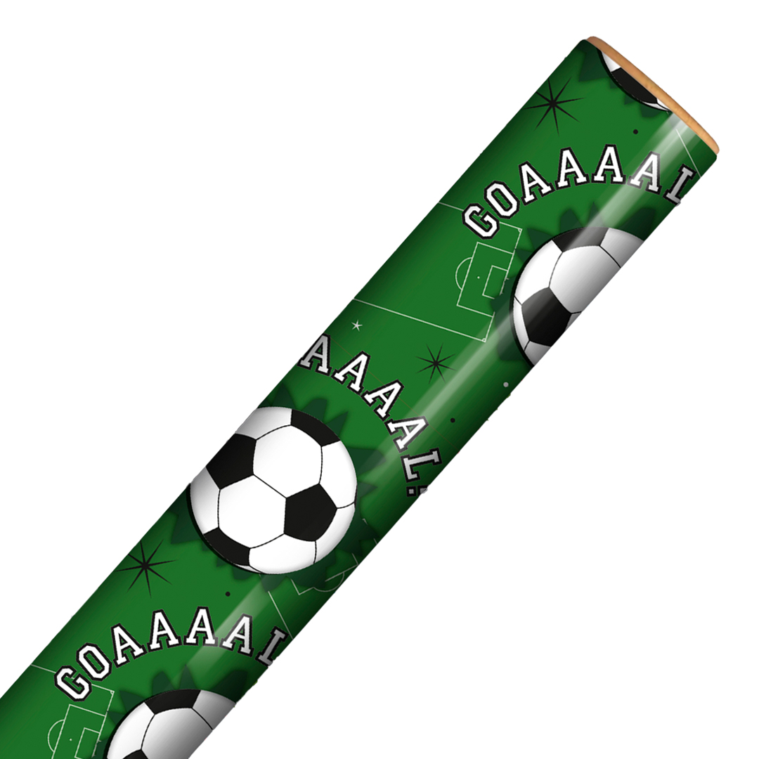 Football Goal Gift Wrapping Paper Roll 3m Product Gallery Image