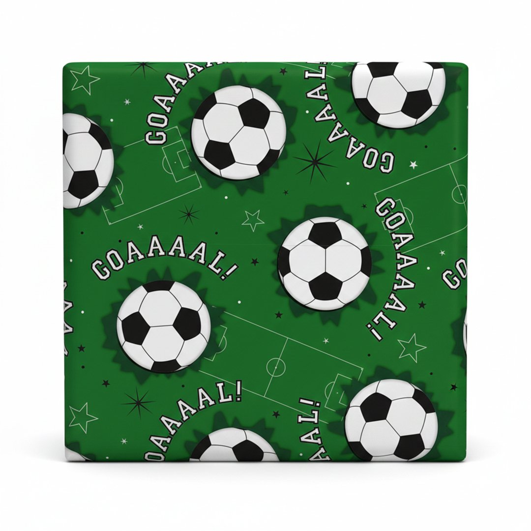 Football Goal Gift Wrapping Paper Roll 3m