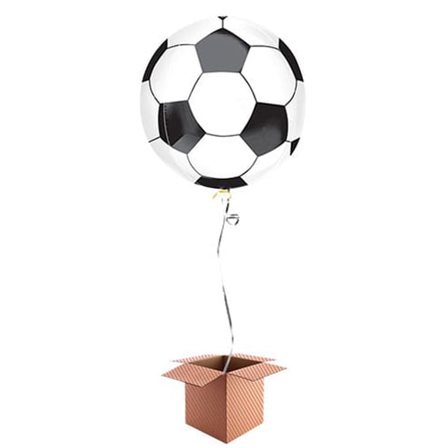 Football Orbz Foil Balloon - Inflated Balloon in a Box Product Image