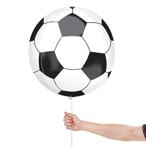 Football Orbz Foil Helium Balloon 38cm / 15 in Product Gallery Image