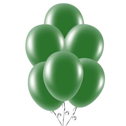 Forest Green Biodegradable Latex Balloons 23cm / 9 in - Pack of 30 Bundle Product Image