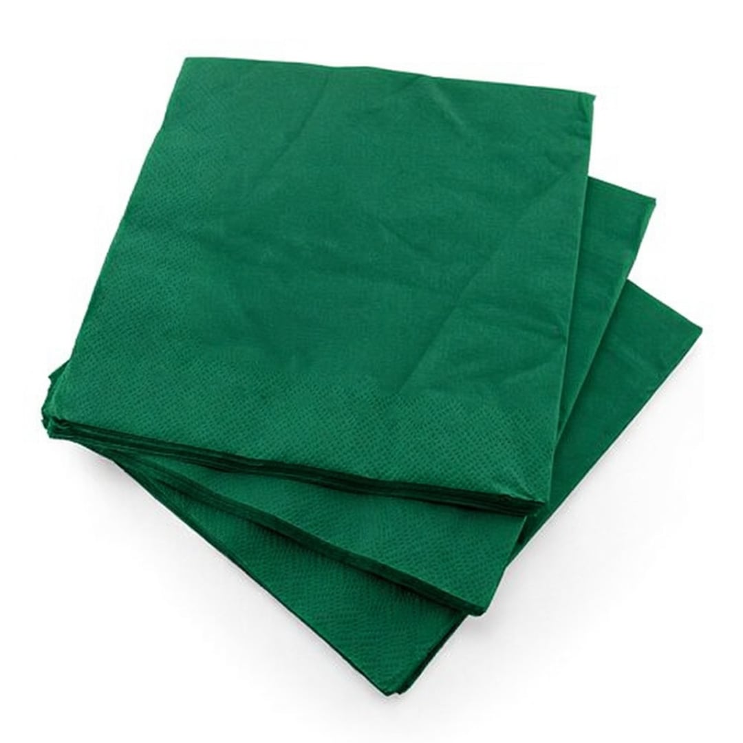 Forest Green Paper Luncheon Napkins 33cm 3 Ply - Pack of 20