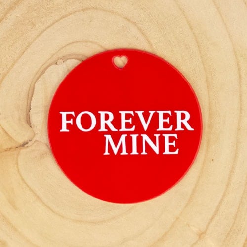 Forever Mine Valentine's Acrylic Gift Tag Product Gallery Image