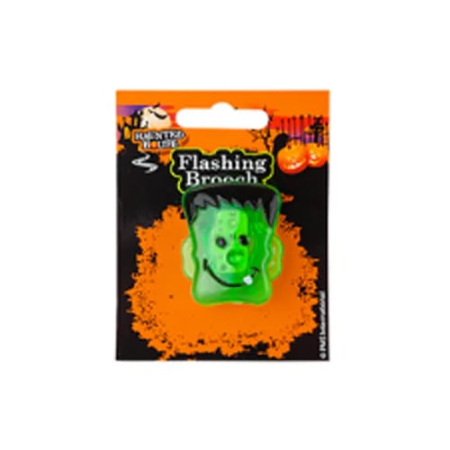 Frankenstein Halloween Flashing Pin Brooch Product Image