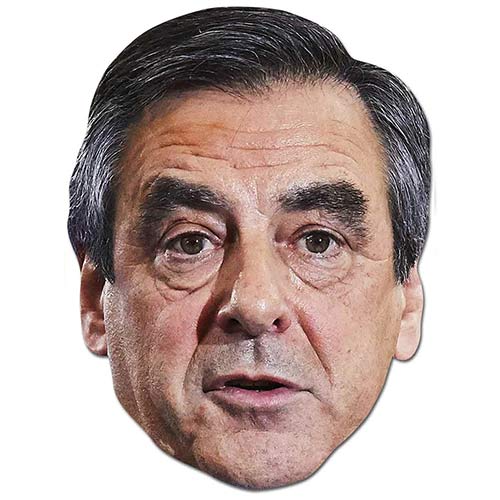 François Fillon Cardboard Face Mask Product Image