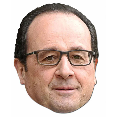 François Hollande Cardboard Face Mask Product Image