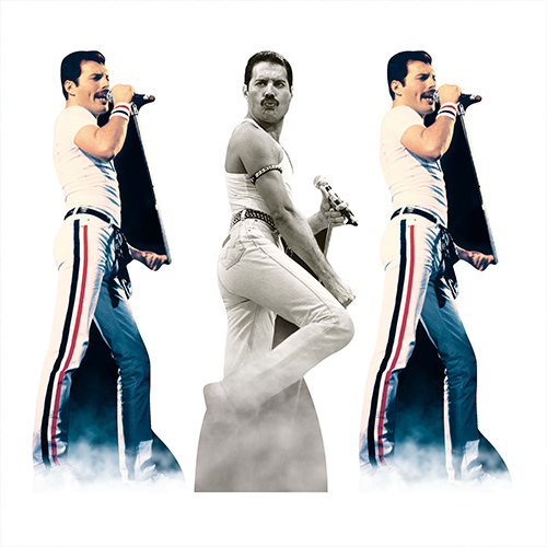 Freddie Mercury Table Top Cardboard Cutouts - Pack of 3 Product Gallery Image