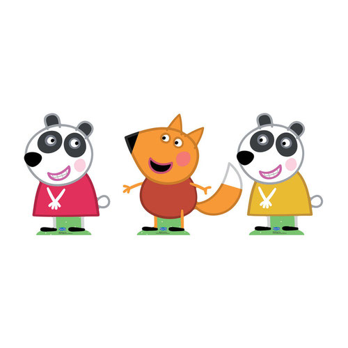 Freddy and Panda Twins (Peppa Pig) Cardboard Cutouts Decoration Pack Product Gallery Image