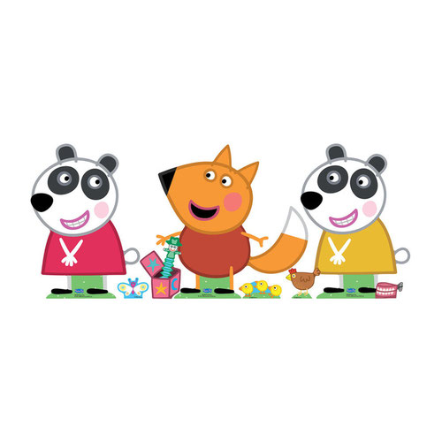 Freddy and Panda Twins (Peppa Pig) Cardboard Cutouts Decoration Pack Product Gallery Image