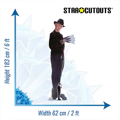 Freddy Krueger & Freddys Glove Halloween Lifesize Cardboard Cutout 183cm Product Gallery Image