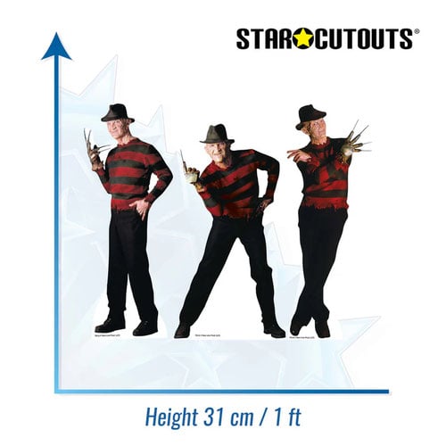Freddy Krueger A Nightmare On Elm Street Table Top Cardboard Cutouts - Pack of 3 Product Gallery Image