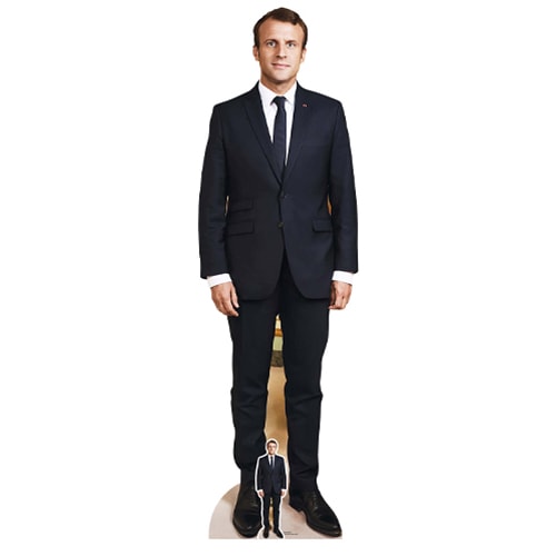 French President Emmanuel Macron Lifesize Cardboard Cutout 175cm Product Gallery Image