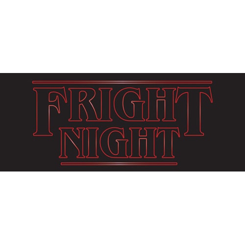 Fright Night Halloween Strange Thing PVC Party Sign Decoration Product Image