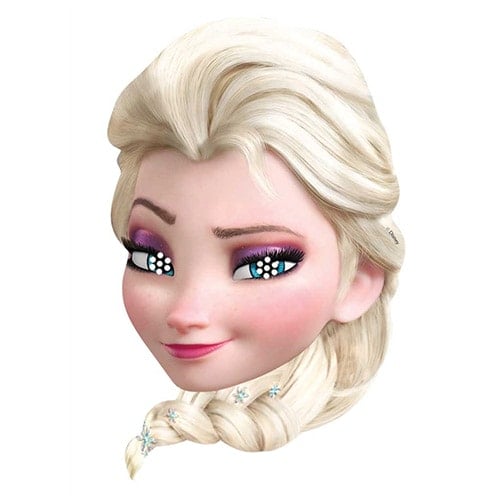 Frozen Elsa Cardboard Face Mask  Product Image