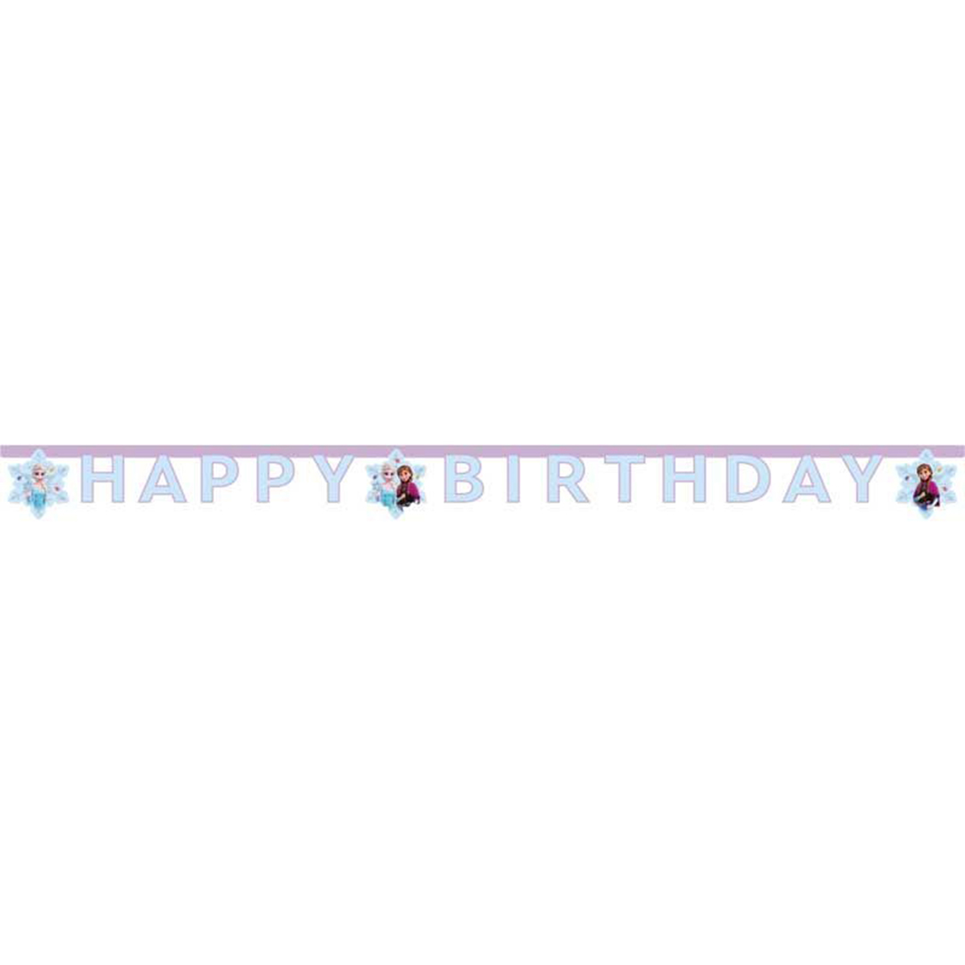 Frozen Idyllic Wonder Disney Princess Happy Birthday Die-Cut Card Banner 2m
