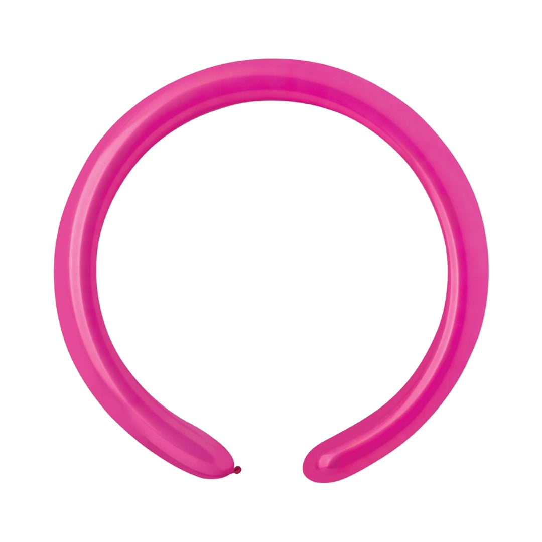 Fuchsia Pink Modelling 260 Latex Balloons - Pack of 100