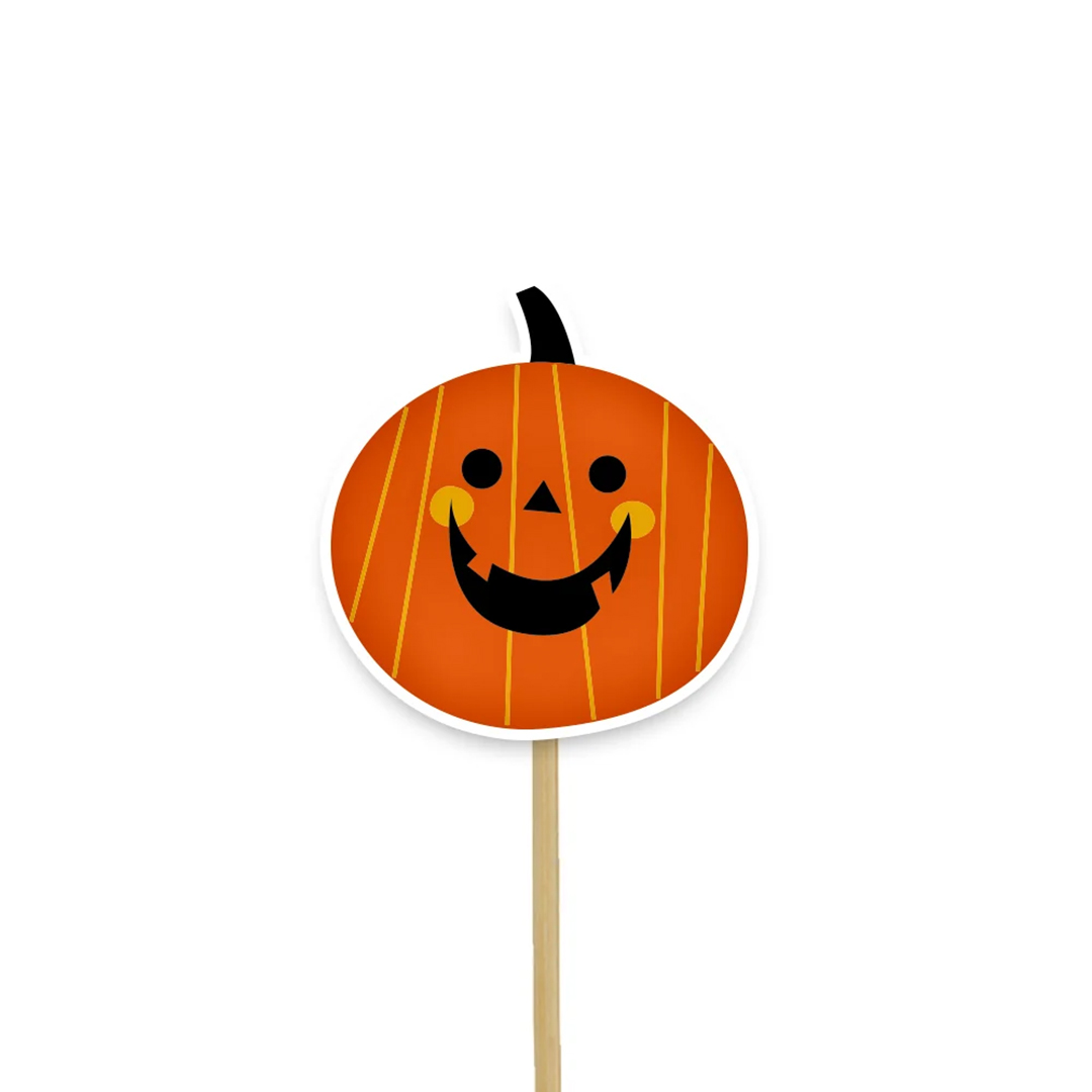 Fun Halloween Cupcake Food Pick Toppers - Pack of 12 View 6