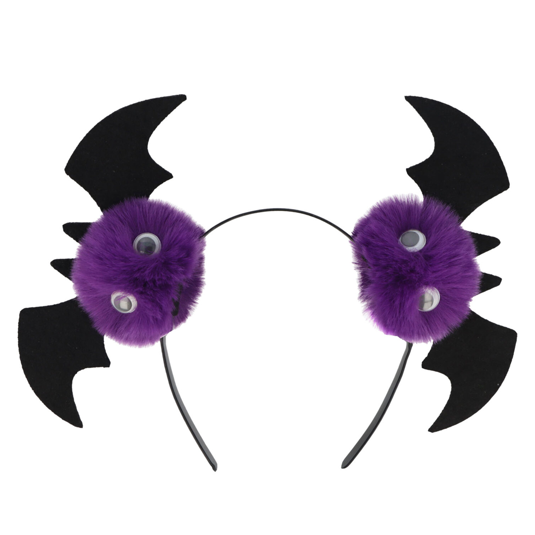 Furry Bats Halloween Headband Fancy Dress Accessory