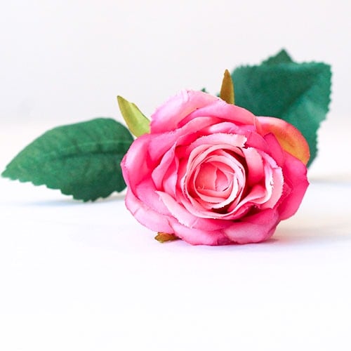 Fuchsia Pink Diamond Rose Artificial Silk Flower 40cm Product Gallery Image