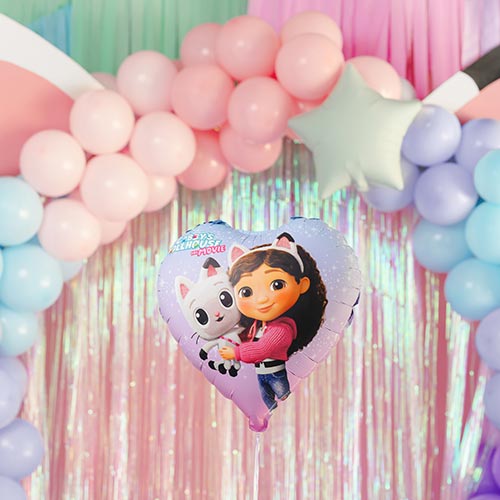 Gabby's Dollhouse Heart Shape Foil Helium Balloon 35cm / 14 in Product Gallery Image