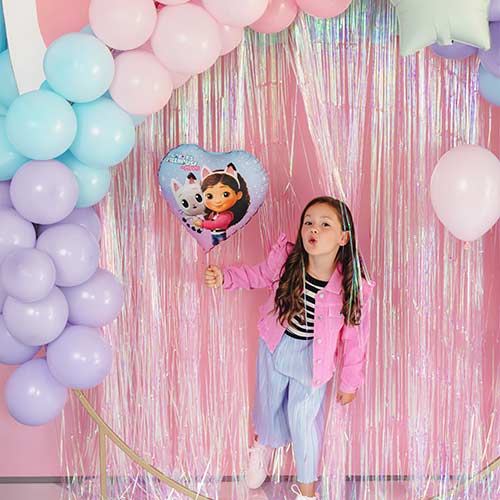 Gabby's Dollhouse Heart Shape Foil Helium Balloon 35cm / 14 in Product Gallery Image