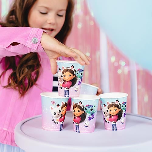 Gabby's Dollhouse Paper Cups 250ml - Pack of 6 Product Gallery Image