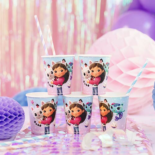 Gabby's Dollhouse Paper Cups 250ml - Pack of 6 Product Gallery Image