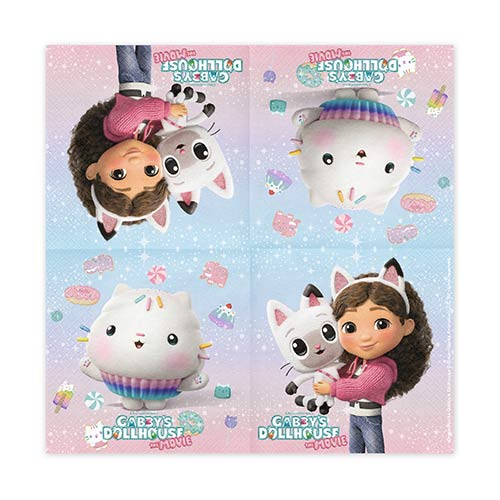 Gabby's Dollhouse Paper Luncheon Napkins 2 Ply 33cm - Pack of 20 Product Gallery Image